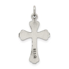Sterling Silver Antiqued Cross Charm QC5248