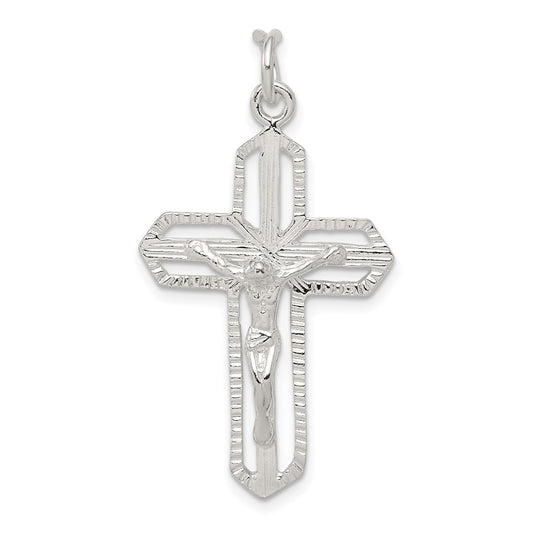 Sterling Silver Crucifix Pendant QC525