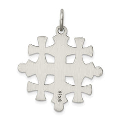 Sterling Silver Antiqued Jerusalem Cross Pendant QC5272