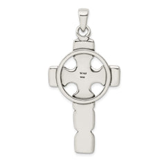 Sterling Silver Antiqued Celtic Cross Pendant QC5273