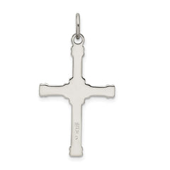 Sterling Silver Antiqued & 18k Gold - plated Cross Pendant QC5387