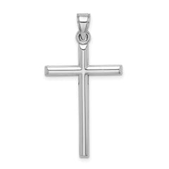 Sterling Silver Rhodium-plated Latin Cross Pendant QC5392