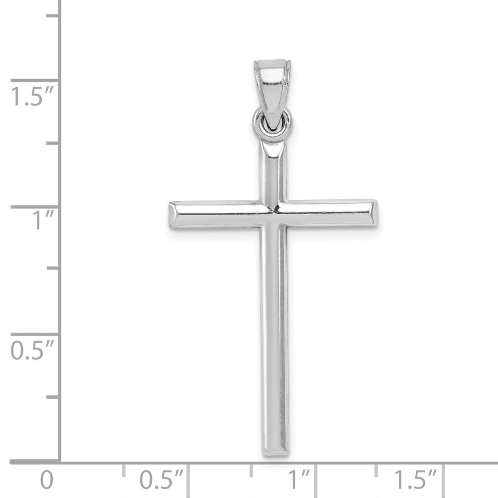 Sterling Silver Rhodium-plated Latin Cross Pendant QC5392