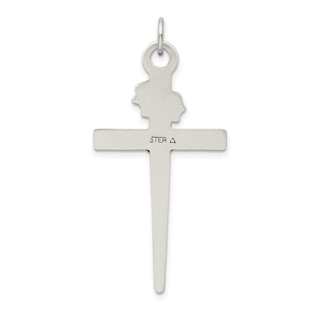 Sterling Silver Antiqued Crucifix Pendant QC5434