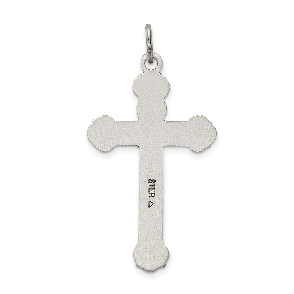 Sterling Silver Antiqued INRI Crucifix Pendant QC5439