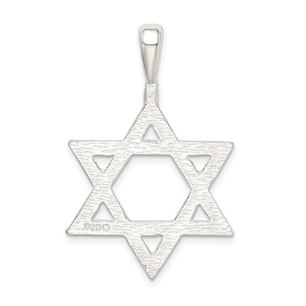 Sterling Silver Star of David Charm QC544
