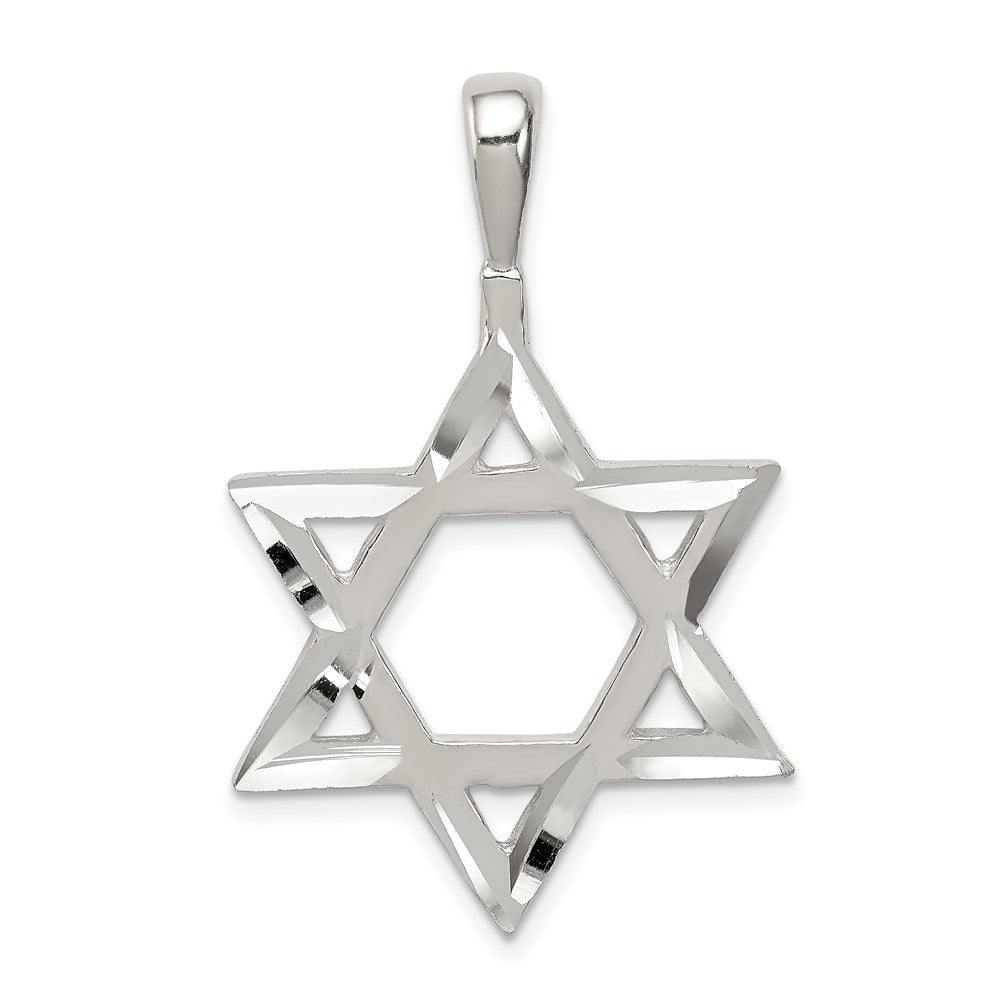Sterling Silver Star of David Charm QC544