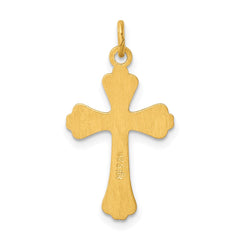 Sterling Silver & 24k Gold -plated Cross Charm QC5449