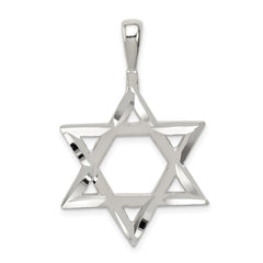 Sterling Silver Star of David Charm QC544