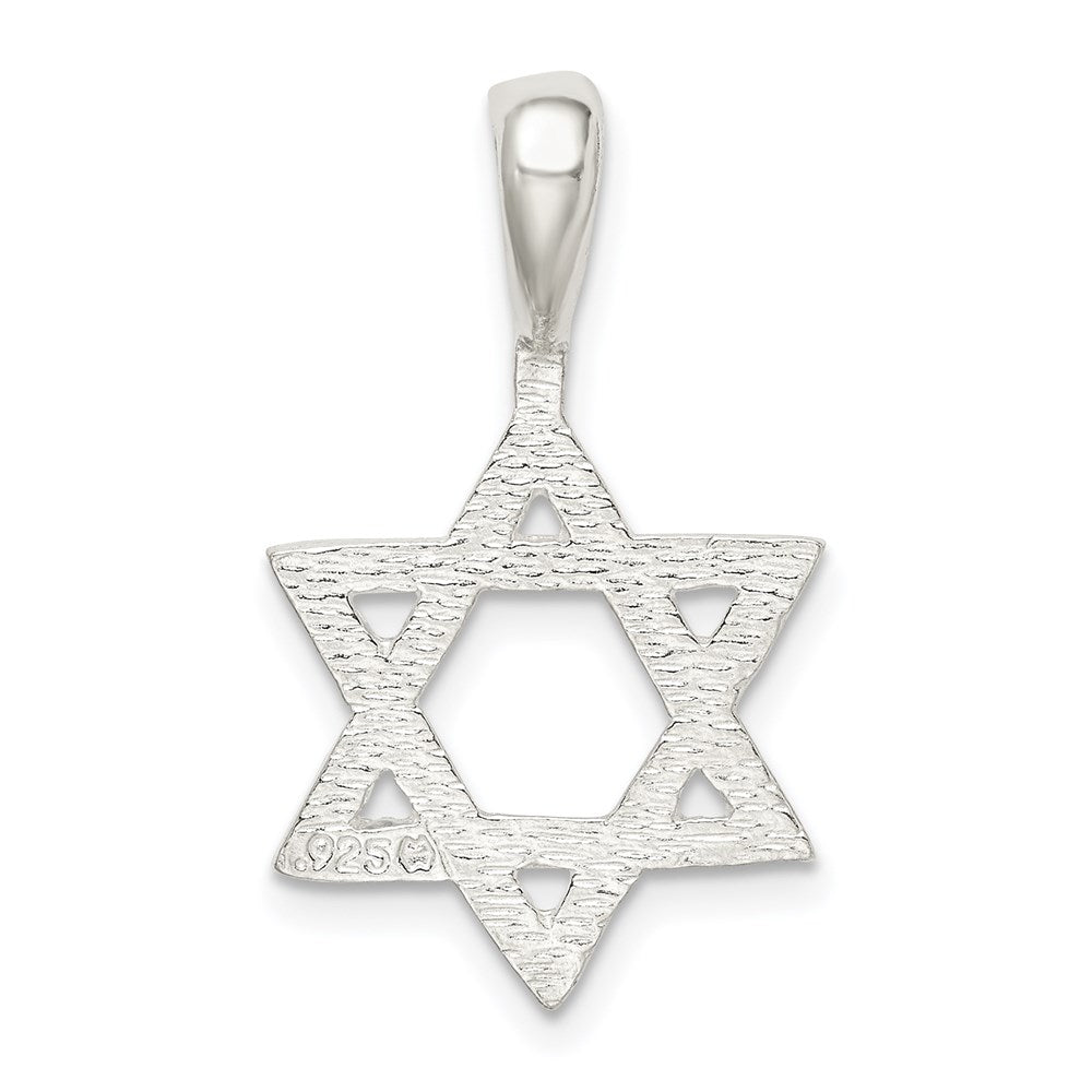 Sterling Silver Star of David Charm QC546