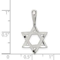 Sterling Silver Star of David Charm QC546
