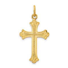 Sterling Silver & 24k Gold -plated Cross Pendant QC5464