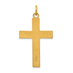 Sterling Silver & 24k Gold -plated INRI Crucifix Pendant QC5466