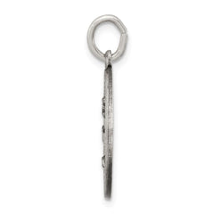 Sterling Silver Antiqued Holy Family Medal QC5478