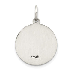 Sterling Silver Antiqued Holy Family Medal QC5478