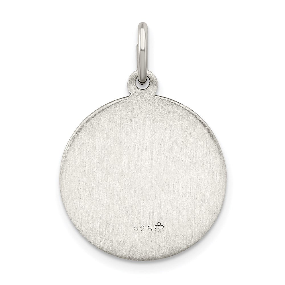 Sterling Silver Antiqued Infant Jesus Medal QC5479