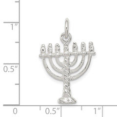 Sterling Silver Menorah Charm QC549
