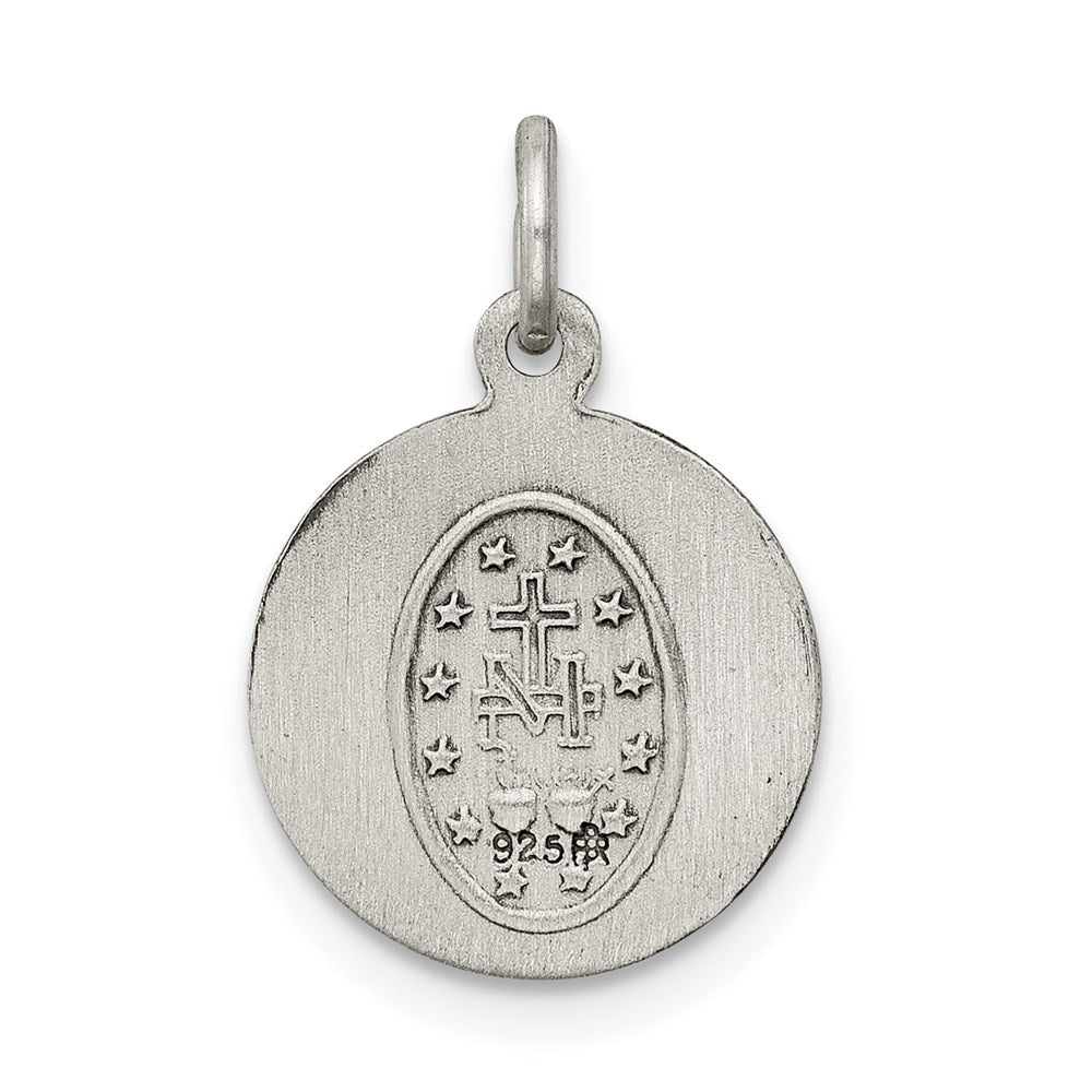Sterling Silver Antiqued Miraculous Medal QC5500