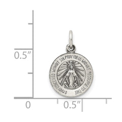 Sterling Silver Antiqued Miraculous Medal QC5500