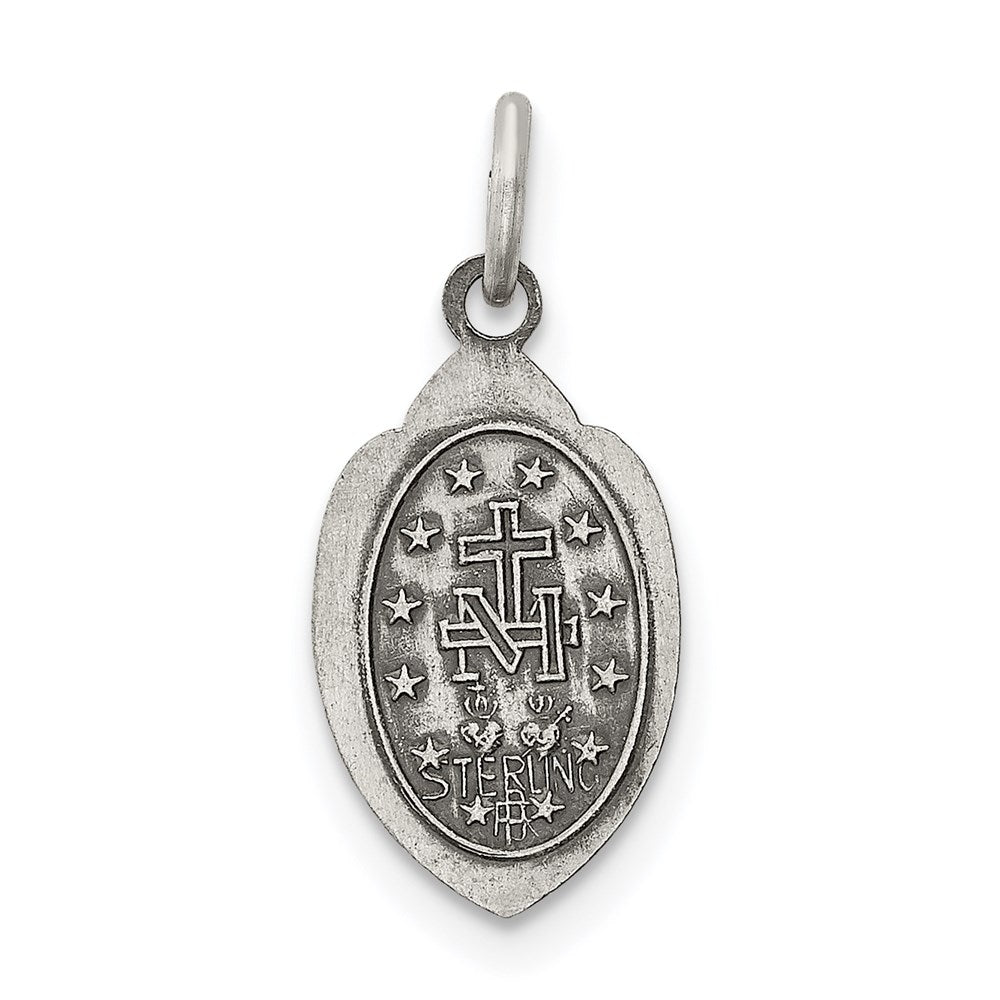 Sterling Silver Antiqued Miraculous Medal QC5502