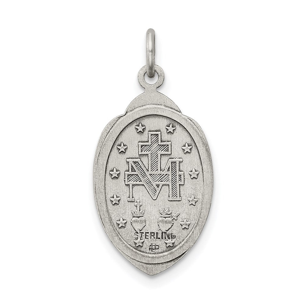 Sterling Silver Antiqued Miraculous Medal QC5504