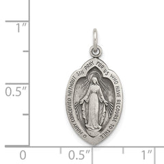 Sterling Silver Antiqued Miraculous Medal QC5504