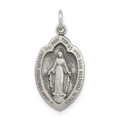 Sterling Silver Antiqued Miraculous Medal QC5504