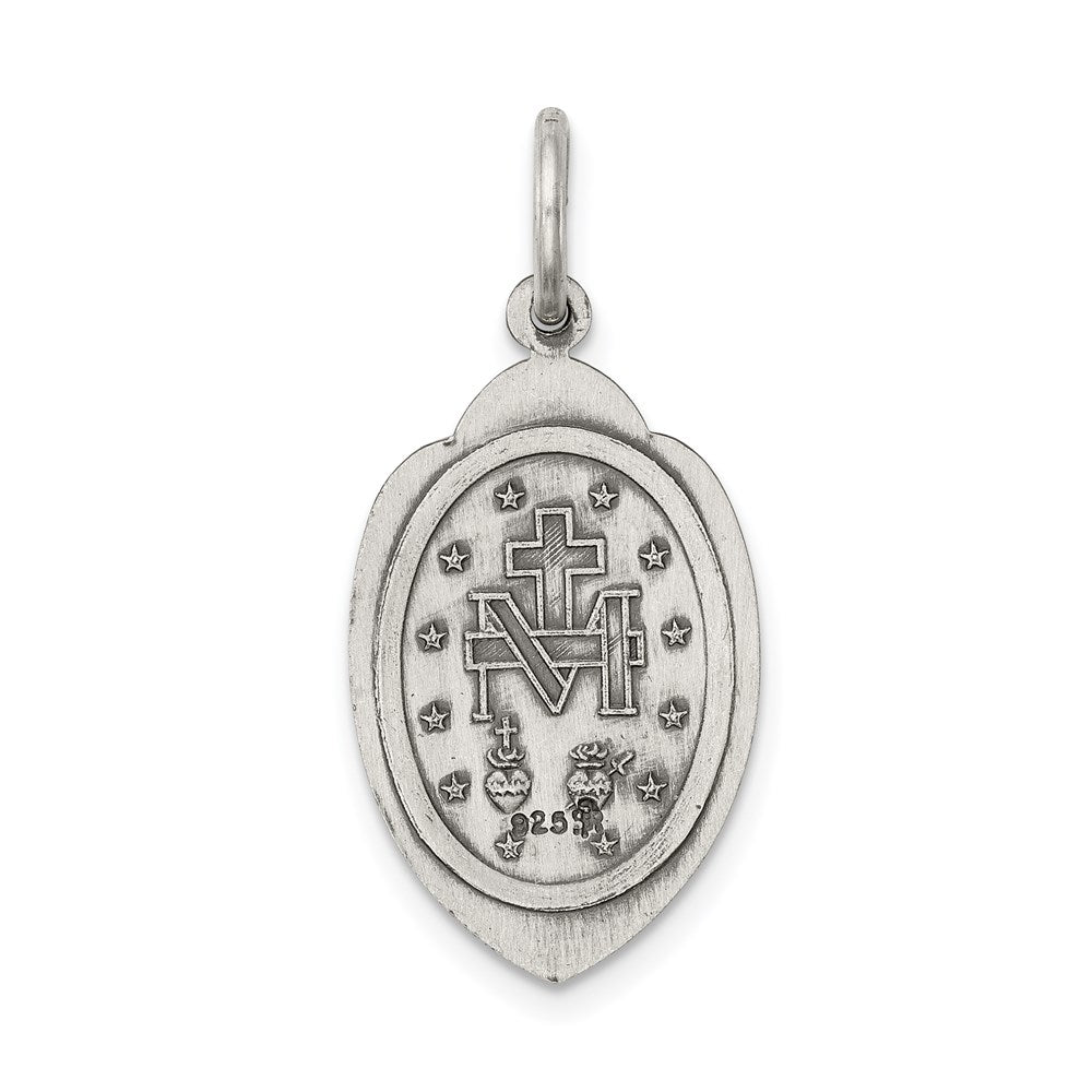Sterling Silver Antiqued Miraculous Medal QC5505