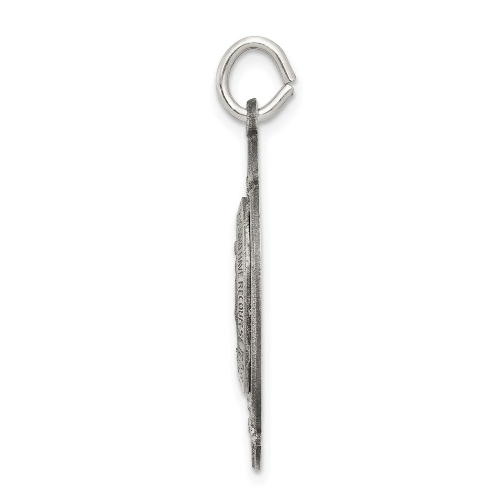 Sterling Silver Antiqued Miraculous Medal QC5508