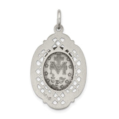 Sterling Silver Antiqued Miraculous Medal QC5508