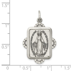Sterling Silver Antiqued Miraculous Medal QC5510