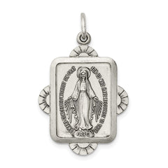 Sterling Silver Antiqued Miraculous Medal QC5510