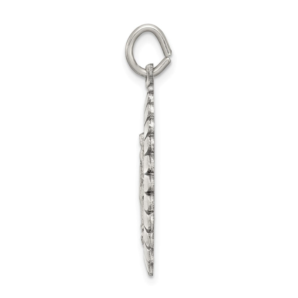 Sterling Silver Antiqued Miraculous Medal QC5511