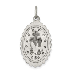 Sterling Silver Antiqued Miraculous Medal QC5511
