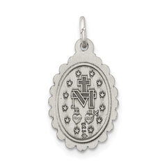 Sterling Silver Antiqued Miraculous Medal QC5512