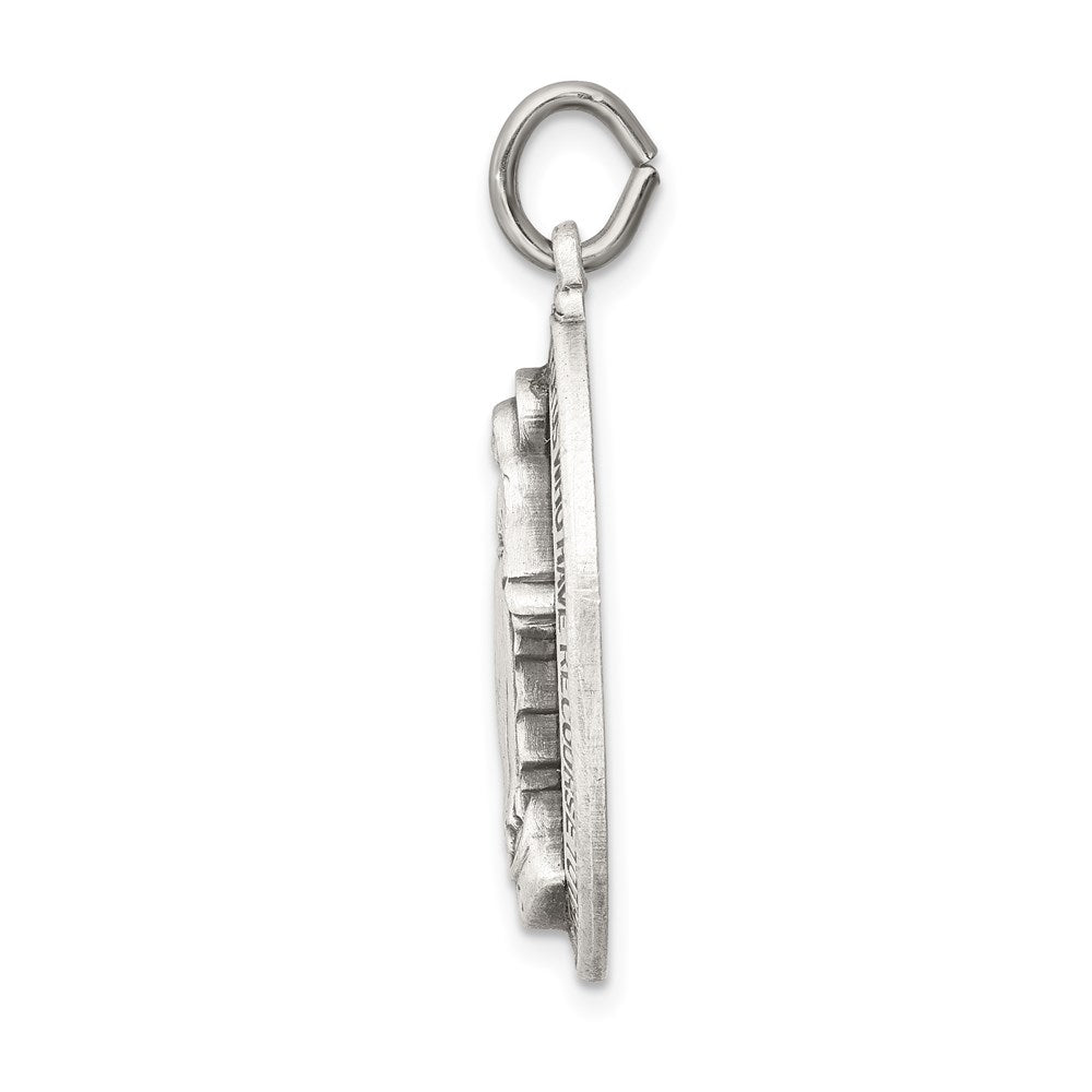 Sterling Silver Antiqued Miraculous Medal QC5523
