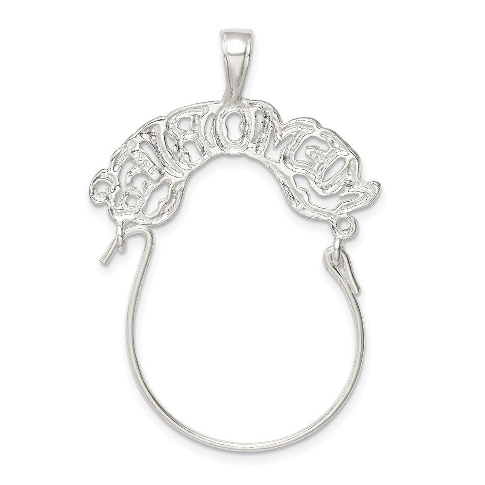 Sterling Silver Memories Charm Holder QC554