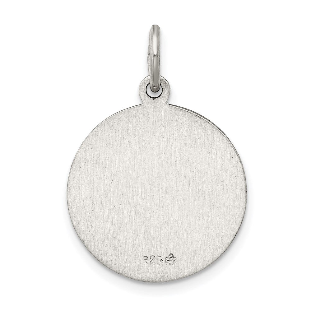 Sterling Silver Antiqued Our Lady of Fatima Medal QC5579