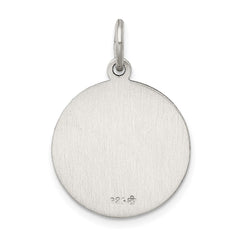 Sterling Silver Antiqued Our Lady of Fatima Medal QC5579