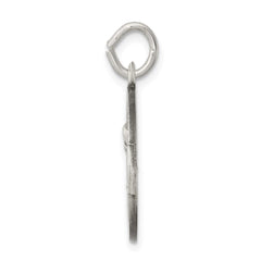 Sterling Silver Antiqued Sacred Heart of Mary Medal QC5586