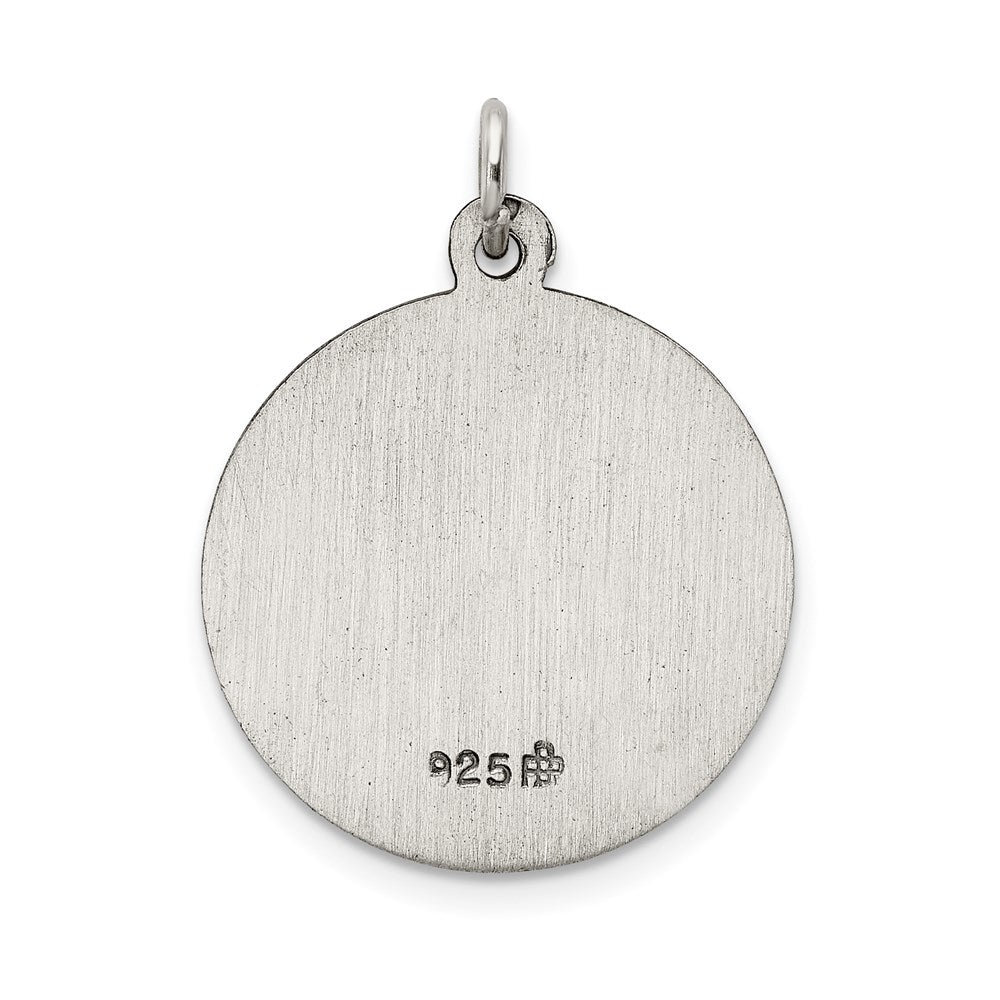 Sterling Silver Antiqued Our Lady of the Assumption Medal QC5587