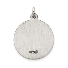 Sterling Silver Antiqued Our Lady of the Assumption Medal QC5587