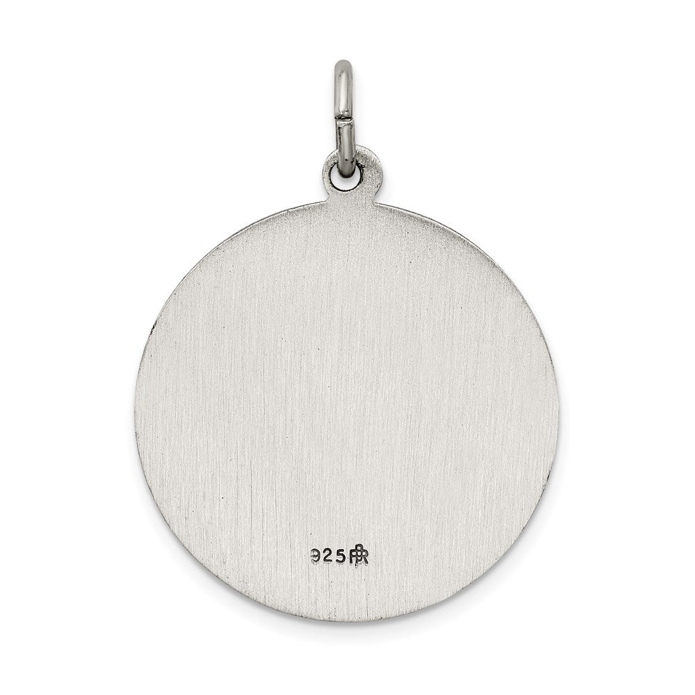 Sterling Silver Antiqued De La Providencia Medal QC5590
