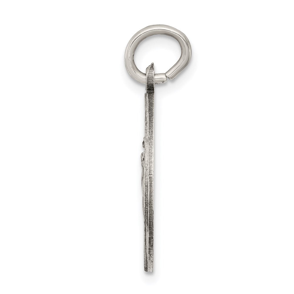 Sterling Silver Antiqued Blessed Mother Medal QC5591