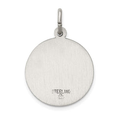 Sterling Silver Antiqued Blessed Mother Medal QC5591