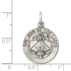 Sterling Silver Antiqued San Juan Los Lagos Medal QC5596