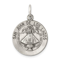 Sterling Silver Antiqued San Juan Los Lagos Medal QC5596
