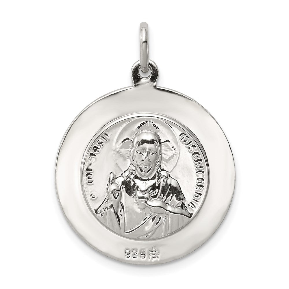 Sterling Silver Queen of the Holy Scapular Medal QC5597