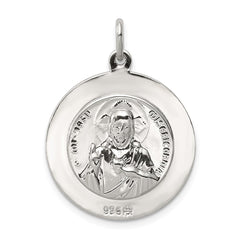 Sterling Silver Queen of the Holy Scapular Medal QC5597