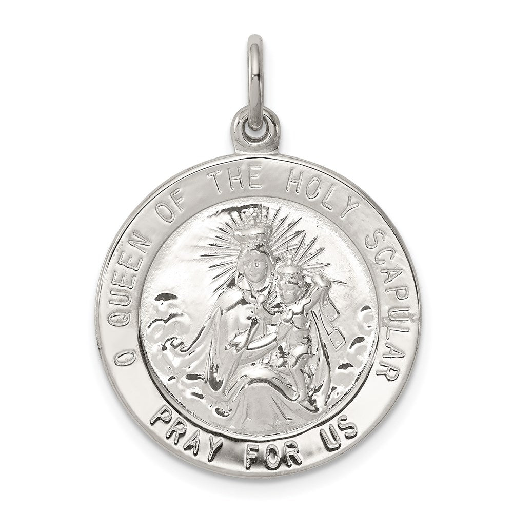 Sterling Silver Queen of the Holy Scapular Medal QC5597
